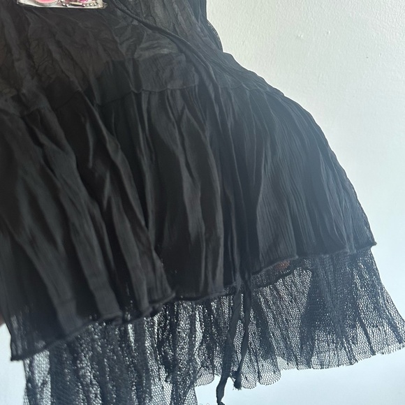 Heart Soul Sheer Black and Cream Lace Chemise - Picture 5 of 10